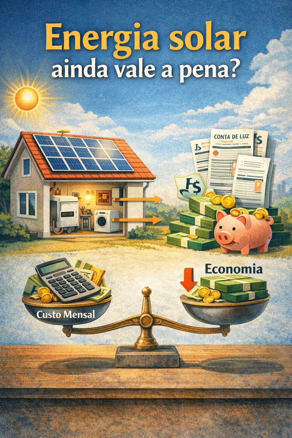 Produzir sua própria energia não é moda. É decisão financeira.